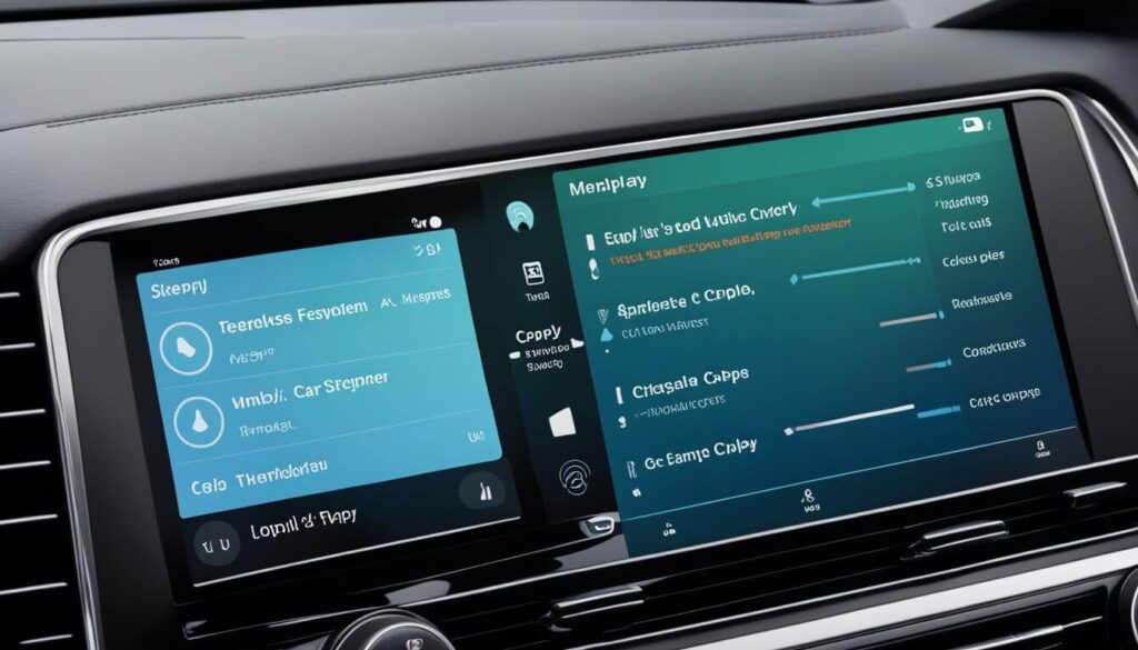 écran carplay véhicule